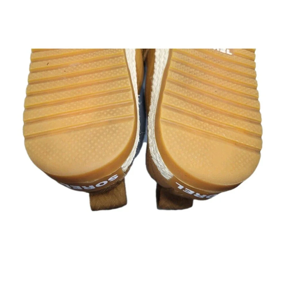 Sorel - Women's Ella Slip-On, Leather or Suede Shoe, Jute Camel Brown, Size 6.5